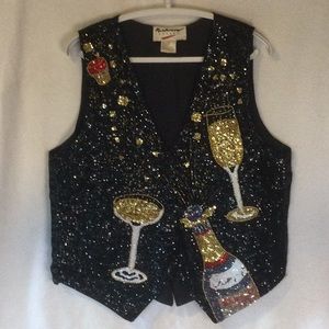 New Year’s Vest. Perfect condition. Lots of sequins and beads.
